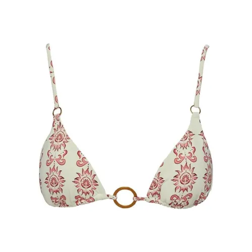 PRINCESS POLLY SALMAR Треугольник Кольцо Бикини Топ Бикини Женская Белая Основа с Красным Принт
