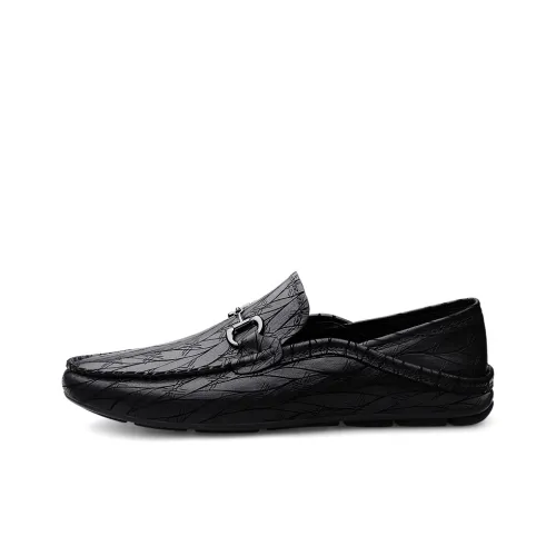 LEXON Мужские повседневные туфли Low Top Черные с вертикальными полосами Мужские