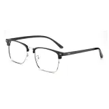 Яркий черный, серебряная оправа [P13561-C1]