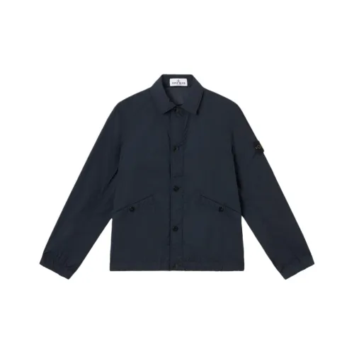STONE ISLAND Kids Куртки Морского Синего Цвета