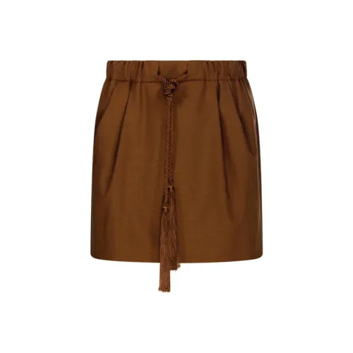 MaxMara Повседневные короткие юбки Женские Коричневый