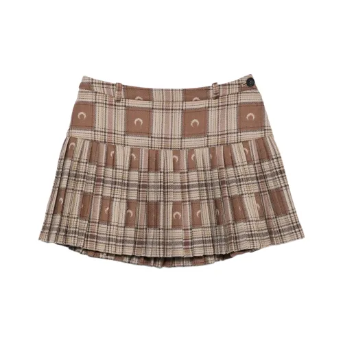 Marine Serre SS25 Повседневные короткие юбки Женские Умбра