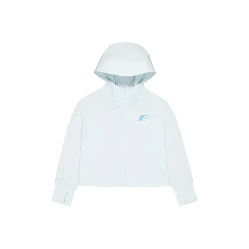 New Balance совместный бренд Куртки и Пальто Светло-Синий Детский