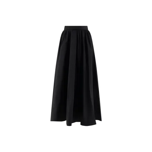 ELIE SAAB Черные Женские Повседневные Длинные Юбки