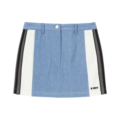 Nerdy SS24 Джинсовые короткие юбки Женские Сливочный