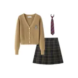 Set (Хаки Значок Свитер + Сосновая шишка Мисс + Аксессуары)
