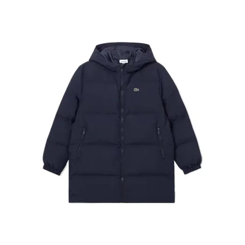 LACOSTE Хлопковый пуховик Темно-синий для детей 3-7 лет
