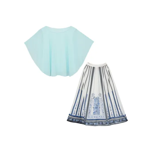 SONDR Комплект с юбкой Женская Белая Синяя