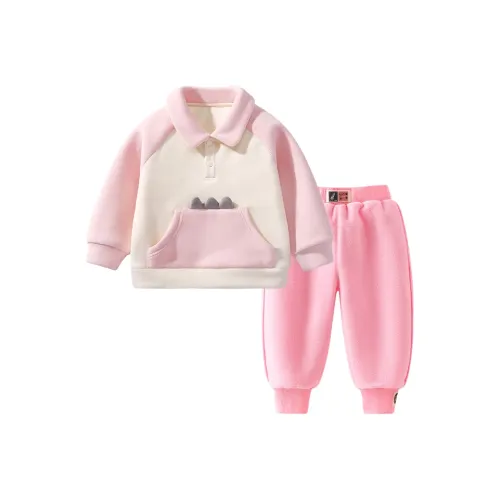 Улица Сезам Повседневная спортивная одежда Сладкий Пудра для детей 3-7 лет