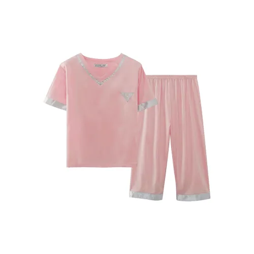 XIPOPIN Пастельно-розовый Женские Пижамные комплекты