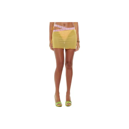 Jaded London Юбка-карандаш Женская Оранжевая