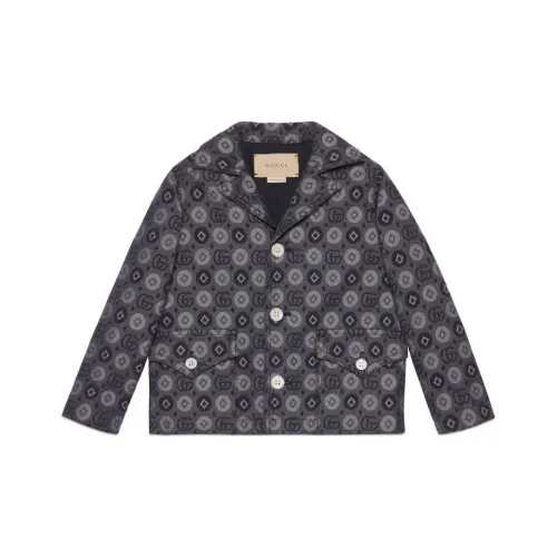 GUCCI 2024 Early Весна Kids Collection Куртки Пальто Темно-синий Детский