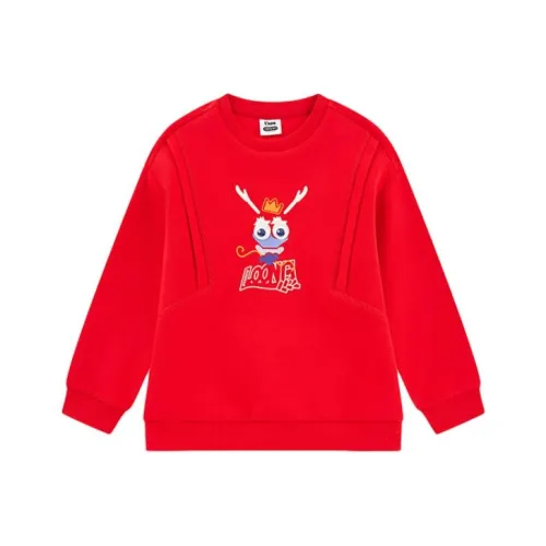 QIAODAN Толстовка Зачарованный красный для детей 3-7 лет