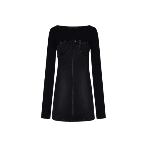 MO&CO Деним Черный Женский Комплект с Юбкой