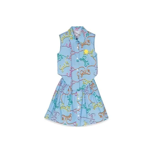 GCDS Blue Kids Dresses GCDS Синие Детские Платья