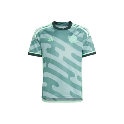 Adidas T-Shirt Celtic FC 23 24 Away Jersey Kids Green Teenagers