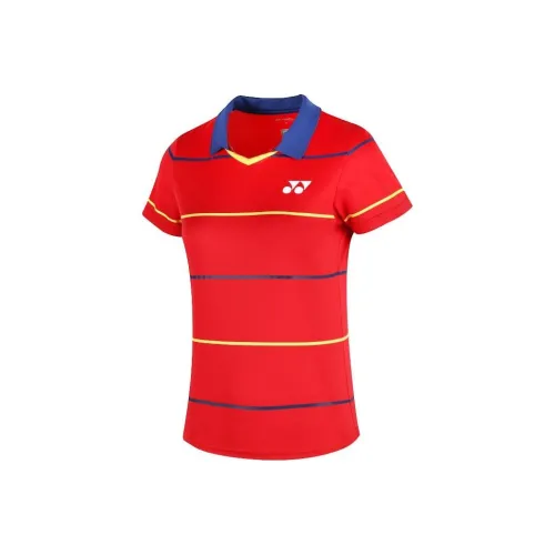 YONEX Бадминтон Джерси Женские Камень-красный