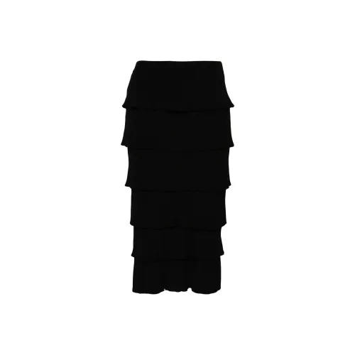 MOSCHINO Повседневный Длинный Юбка Женская Черная