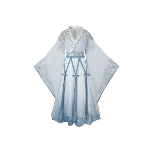 Cloud Hidden Moon Embroidery Ханьфу Женские