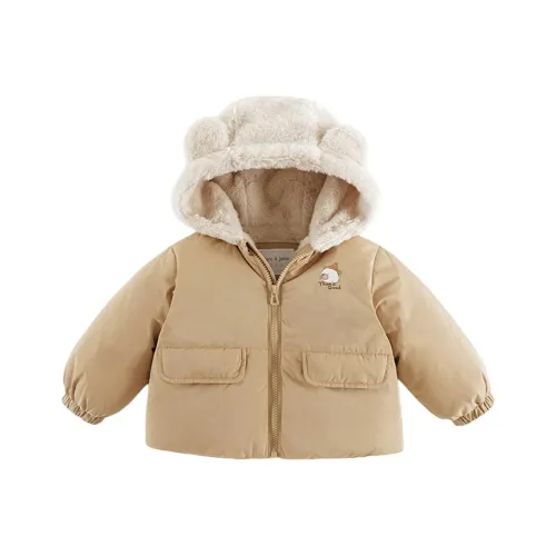 MARC JANIE Хлопковый пуховик Какао-коричневый для детей 3-7 лет