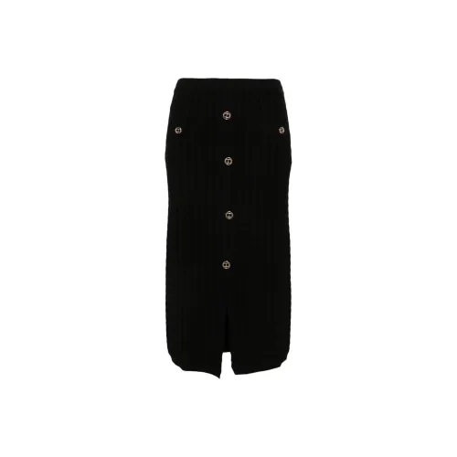 TWINSET Milano SS24 Повседневная Длинная Юбка Женская Черная