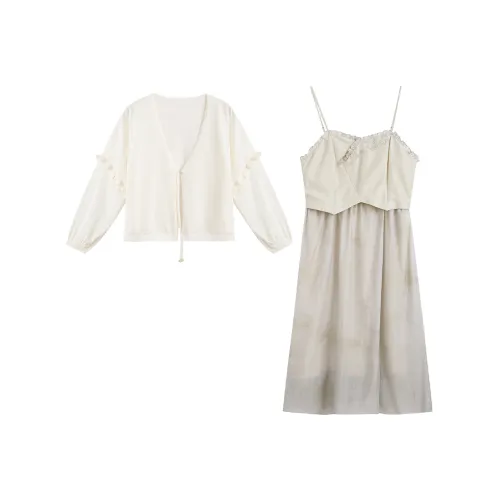 ZIHAN Комплект с юбкой Женские Темно-циановый Зеленый