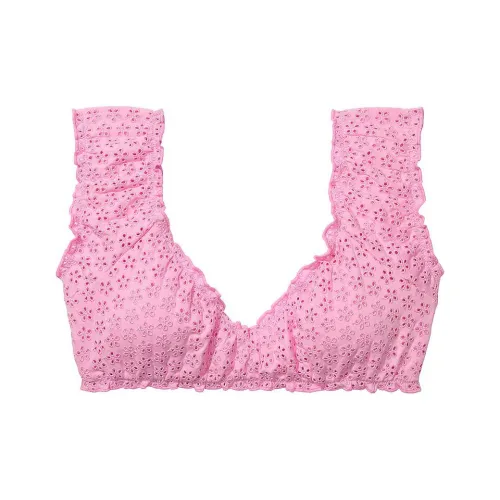 Victoria's Secret Розовый BY FRANKIES BIKINIS Hudson Люверс Бикини Топ PSE Бикини Женские Розовый