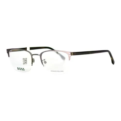 BOSS Пластиковая оправа Оправа «брови» Оправы для очков Унисекс Серебряный