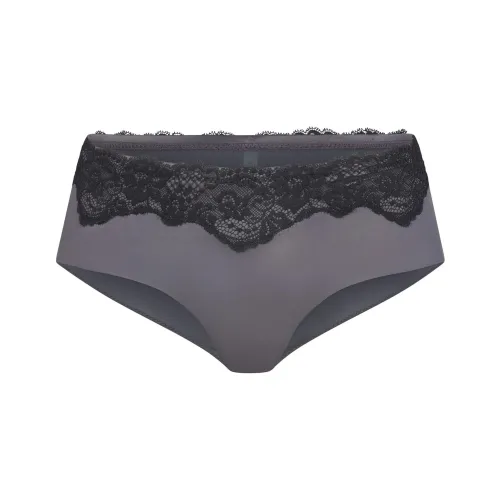 SKIMS Кружево Плавание Cheeky Hipster Плавки Женские Металлический Бронза