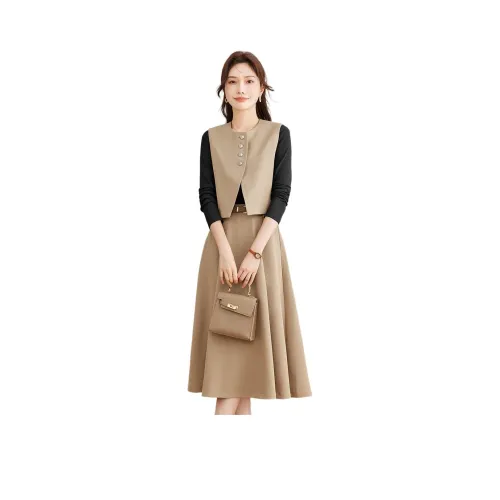 TERRE BLEUE Комплект с юбкой Женские Хаки