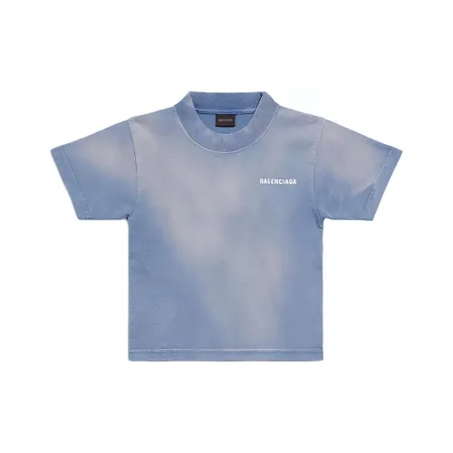 Balenciaga T-Shirt FW23 Регулярный крой Синий Детский