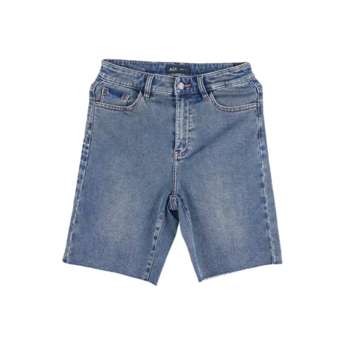 A21 Джинсовые шорты Женские Светло-Средний Синий