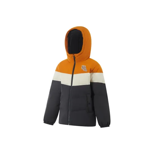 LINING YOUNG Пуховик Sportlife Угольно-черный Джем Апельсин Сандаловое дерево GREY