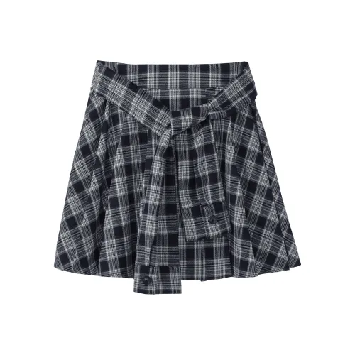 Fstudio Повседневные короткие юбки женские темно-синие