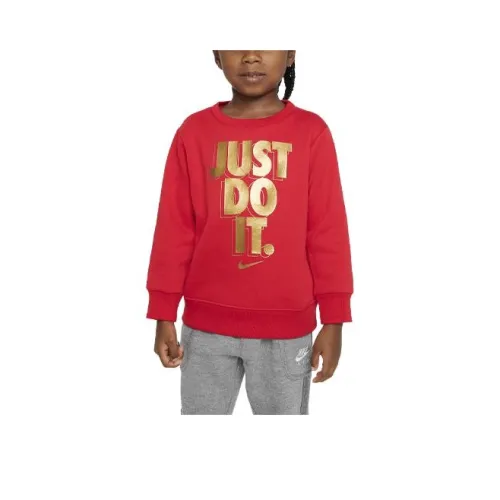 nike Длинный рукав T-рубашка Детская одежда Just DO IT Подарки Crewneck Красный Младенец и малыш