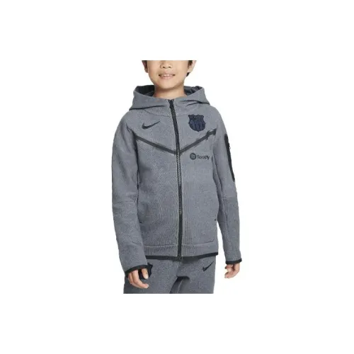 Толстовка Nike F.C. Barcelona Tech Fleece Third Серый Детский