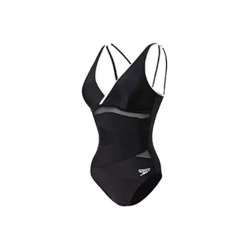 Speedo Черный Марля Женские Ван-Пис Купальники