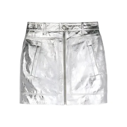 Zadig Voltaire Повседневные короткие юбки Женские Серебристые