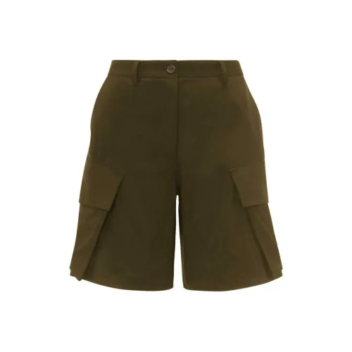 JW Anderson Карго Шорты Женские Оливково-Зеленые