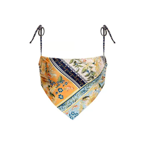 Victoria's Secret AGUA BENDITA Daisy Бикини Топ F Бикини Женские Желтый