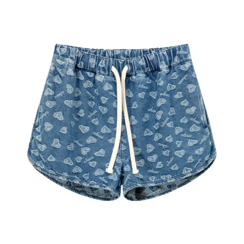 CHUU Джинсовый синий Женские Джинсовые шорты