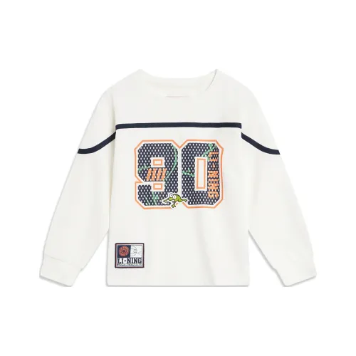 LINING YOUNG Sports trend series Сливочный Kids T Рубашки