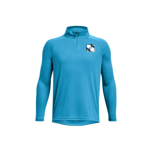 Under Armour Толстовка Velocity Детская одежда Velocity с ¼ молнией Небесно-голубой Детский