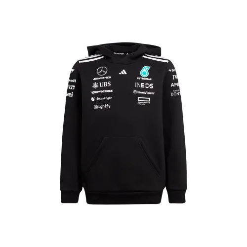 Adidas x Mercedes AMG Petronas F1 Толстовка Команда SS25 Черный Подростки