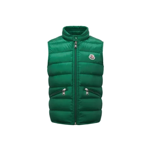 MONCLER Пуховый жилет Gui Series Изумрудно-зеленый для детей 3-7 лет