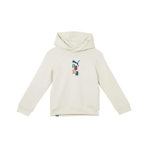 PUMA Толстовка Хлопок Лен Смесь Естественный Подростки