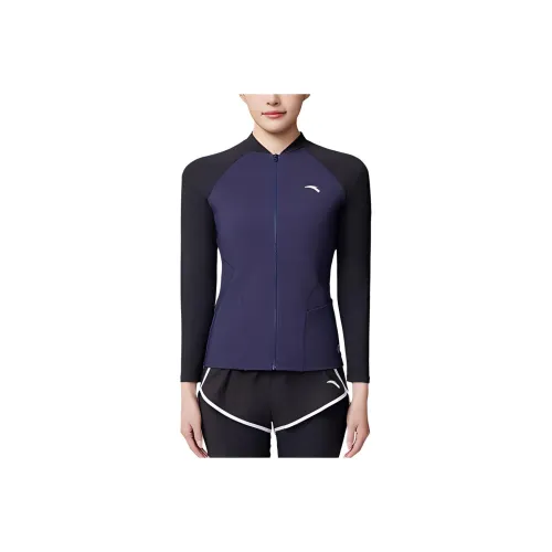 ANTA Двухкомпонентный купальник женский темно-синий основной черный