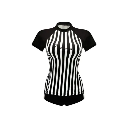 BALNEAIRE Черно-белые полосы Женские Двухкомпонентные Купальники