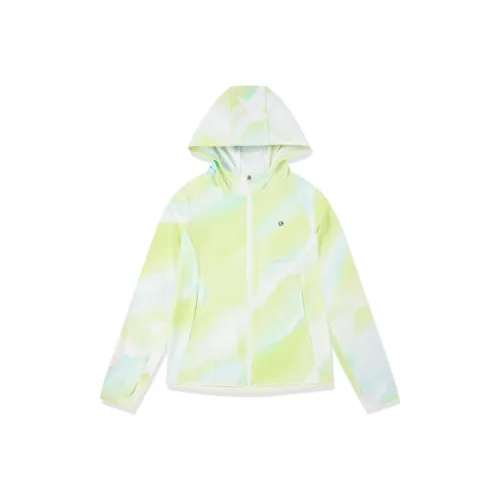 QIAODAN Куртка SS25 Желейно-зеленый Full Принт Подростки