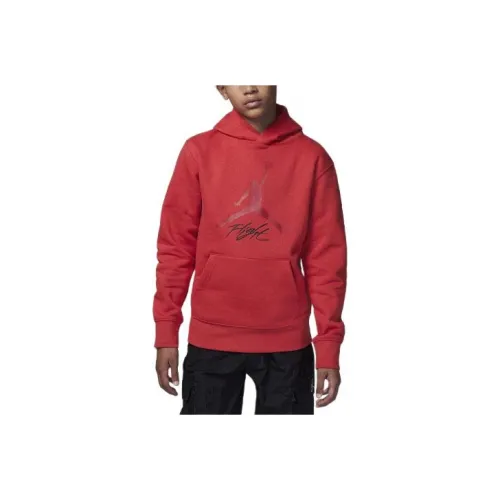 Джордан Свитшот MJ Baseline Пуловер Свитшот Красный Детский